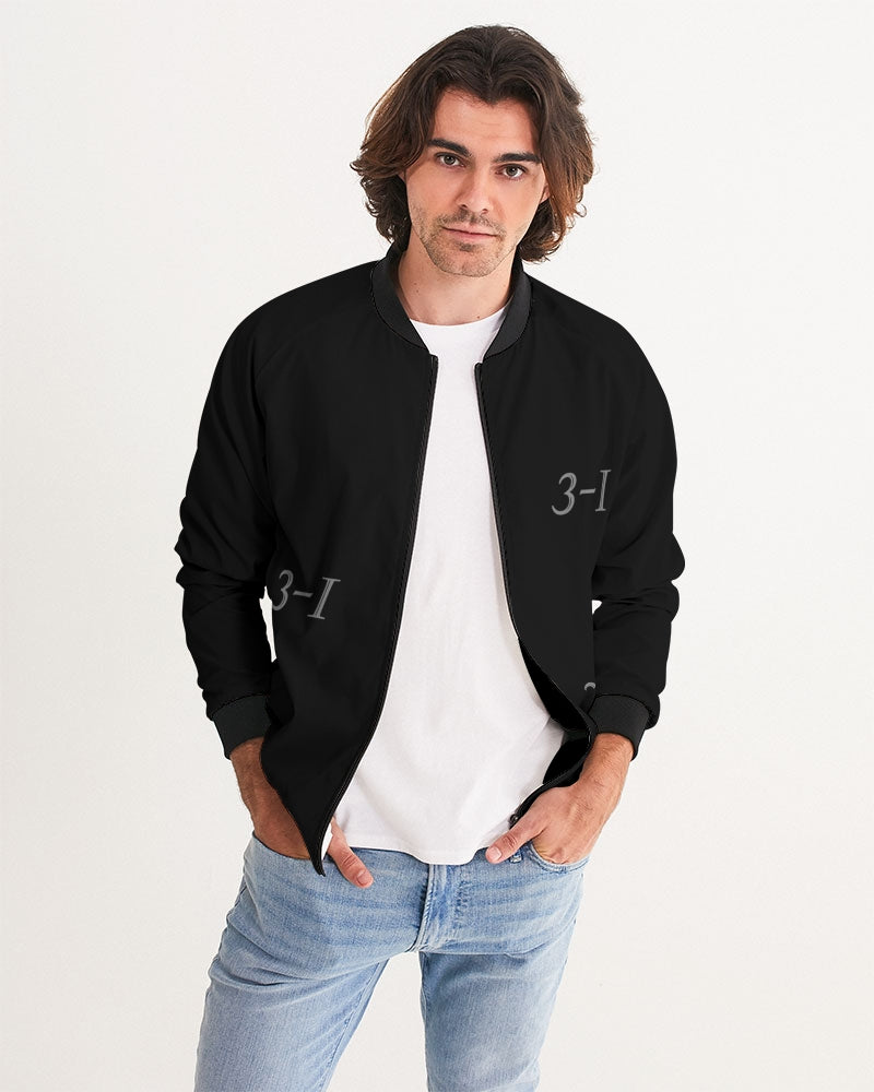 Black and blue Men's Bomber Jacket